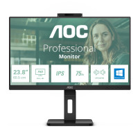 MONITOR AOC LED 23.8'' Wide 24P3CW IPS 1920x1080 4ms 300cd/mq 20.000.000:1 2x5W MM Webcam Reg.H PIVOT HDMI DP USB-C docking