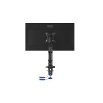 BRACCIO AOC AS110DX A GAS PER MONITOR FINO A 31,5" VESA 75x75/100x100 360° USB 3.0 USB-C