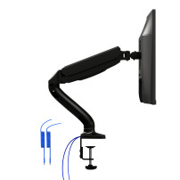 BRACCIO AOC AS110DX A GAS PER MONITOR FINO A 31,5" VESA 75x75/100x100 360° USB 3.0 USB-C