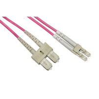 CAVO FIBRA OTTICA LC A SC MULTIMODE DUPLEX OM4 50/125 MT.2 LKLCSC4502
