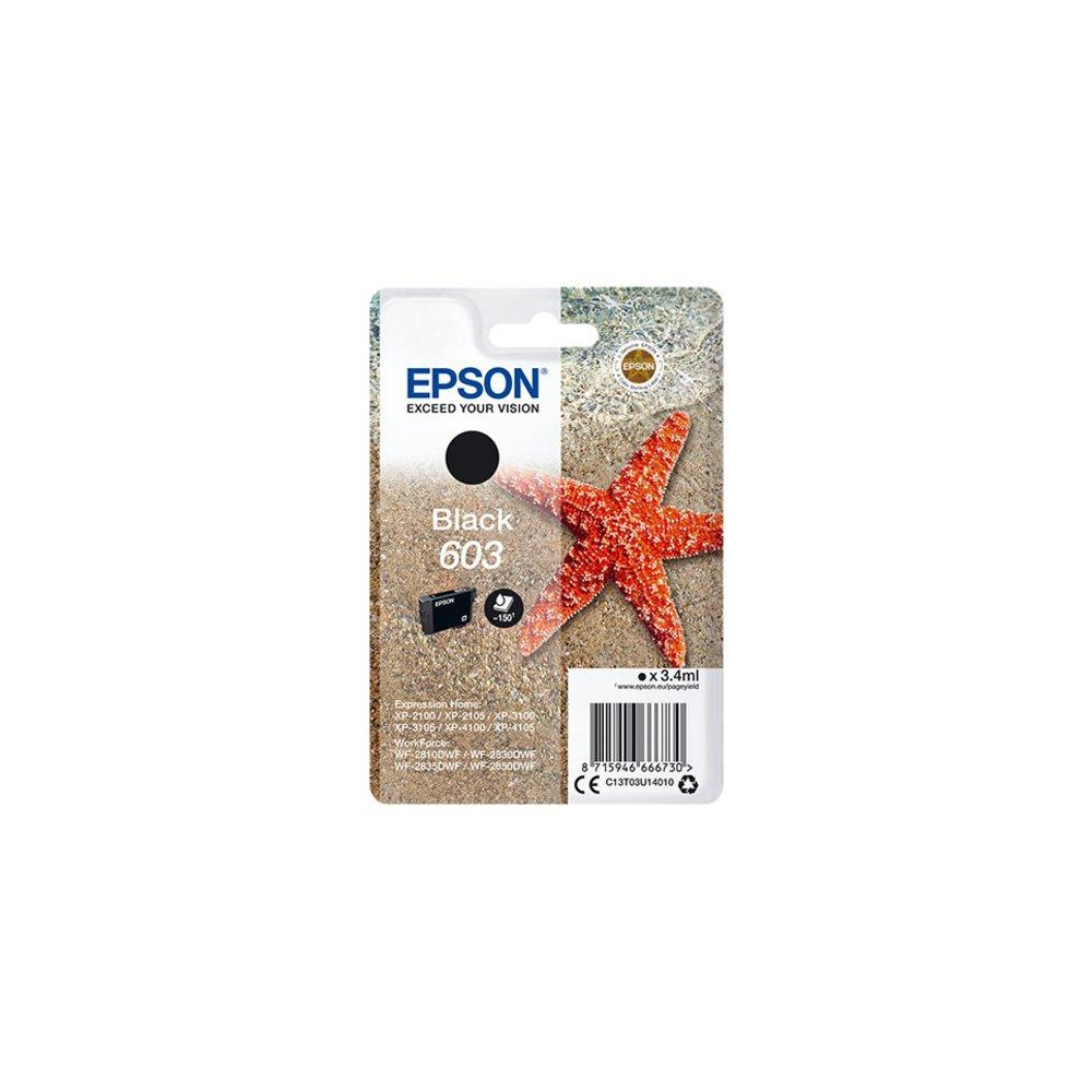 ORIGINAL Epson Cartuccia d'inchiostro nero C13T03U14010 603 ~150 Seiten