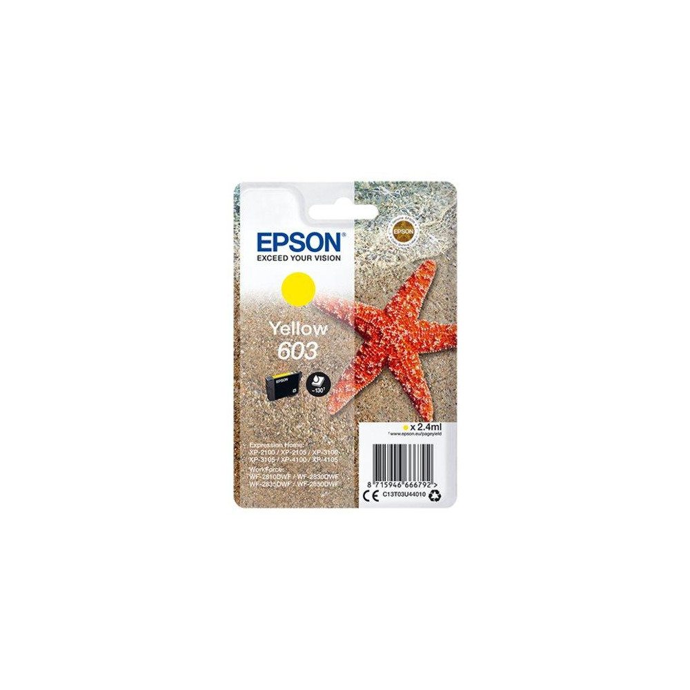 ORIGINAL Epson Cartuccia d'inchiostro giallo C13T03U44010 603 ~130 Seiten