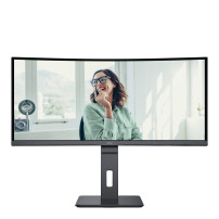 MONITOR AOC LED 34" Wide CURVED CU34P3CV VA 3440x1440 1ms 300cd/mq 50.000.000:1 2x5W MM Reg.H HDMI DP USB-C Docking