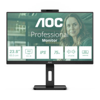 MONITOR AOC LED 23.8'' Wide 24P3QW IPS 1920x1080 4ms 300cd/mq 50.000.000:1 2x5W MM WEBCAM Reg.H PIVOT 2HDMI DP USB-C docking