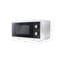 FORNO MICROONDE MECCANICO SHARP ITALIA - 20LT  GRILL 800W/1000W