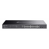 SWITCH TP-LINK OMADA ES220GMP 16P PoE+ LAN GIGABIT 10/100/1000Mbps RJ45 +2P UPLINK RJ45+2P SFP Budget 250W Easy Managed Switch
