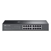 SWITCH TP-LINK OMADA ES216G 16P LAN GIGABIT DESKTOP 10/100/1000Mbps RJ45 Desktop Easy Managed Switch  1U 13-inch Rack-mountable