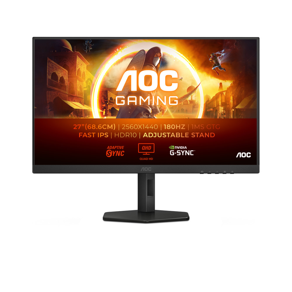 MON 27IPS QHD HDMI DP  PIVOT 180HZ AOC Q27G4XF  REG ALTEZZA 1MS
