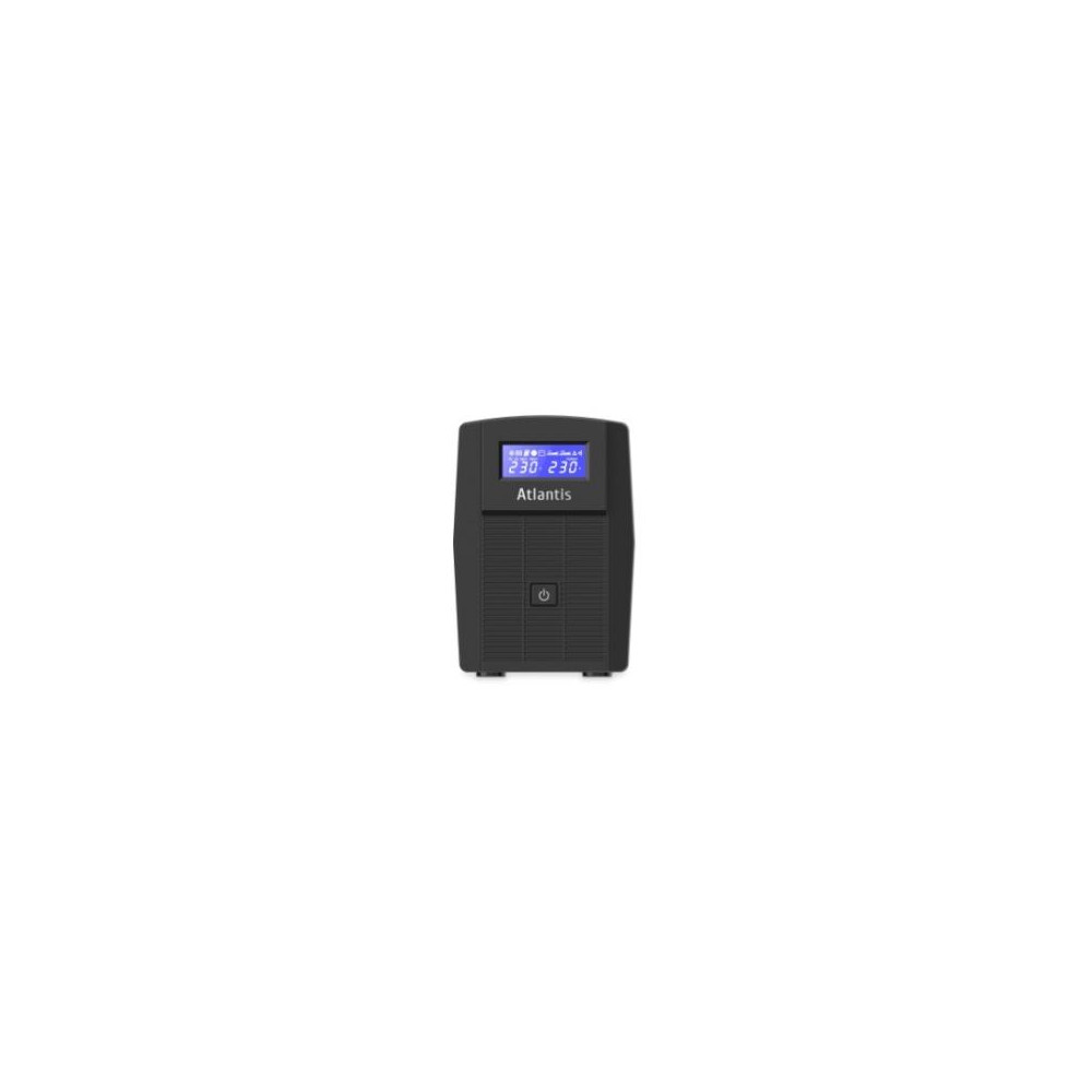 UPS ATLANTIS A03-HP1003 800VA (480W) Sinewave Line Interactive 12V-9Ah Display LCD e LED stato UPS Interfaccia USB-HID 2xSchuko