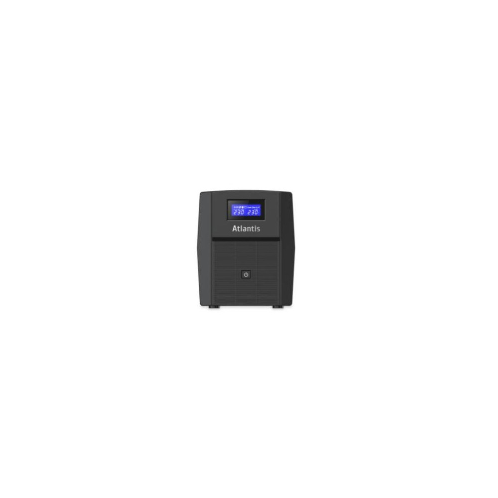 UPS ATLANTIS A03-HP1503 1200VA (720W) Sinewave Line Interactive 2x12V-7Ah Display LCD e LED stato UPS USB-HID 3xIEC 2xSchuko