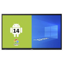 MONITOR SUPERTOUCH AI TOUCH YASHI 75" LY7523 LCD 4K TYPE-C 8GB RAM 128GB STORAGE +48MP CAM ANDROID 14 EDLA staffa a muro inclusa