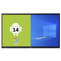 MONITOR SUPERTOUCH AI TOUCH YASHI 75" LY7523 LCD 4K TYPE-C 8GB RAM 128GB STORAGE +48MP CAM ANDROID 14 EDLA staffa a muro inclusa