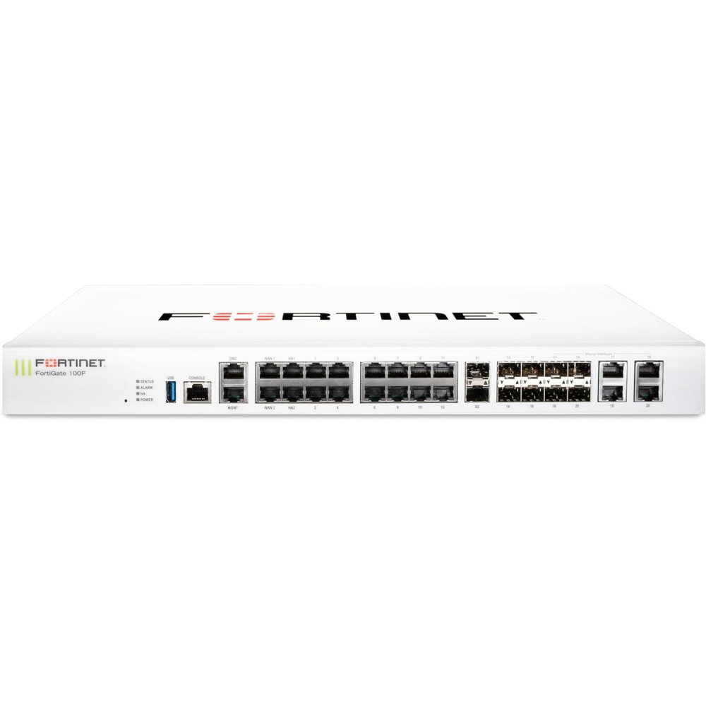 FORTIGATE-100F FIREWALL HARDWARE PIU 1 ANNO DI SERVIZI FORTICARE PREMIUM E FORTIGUARD UTP