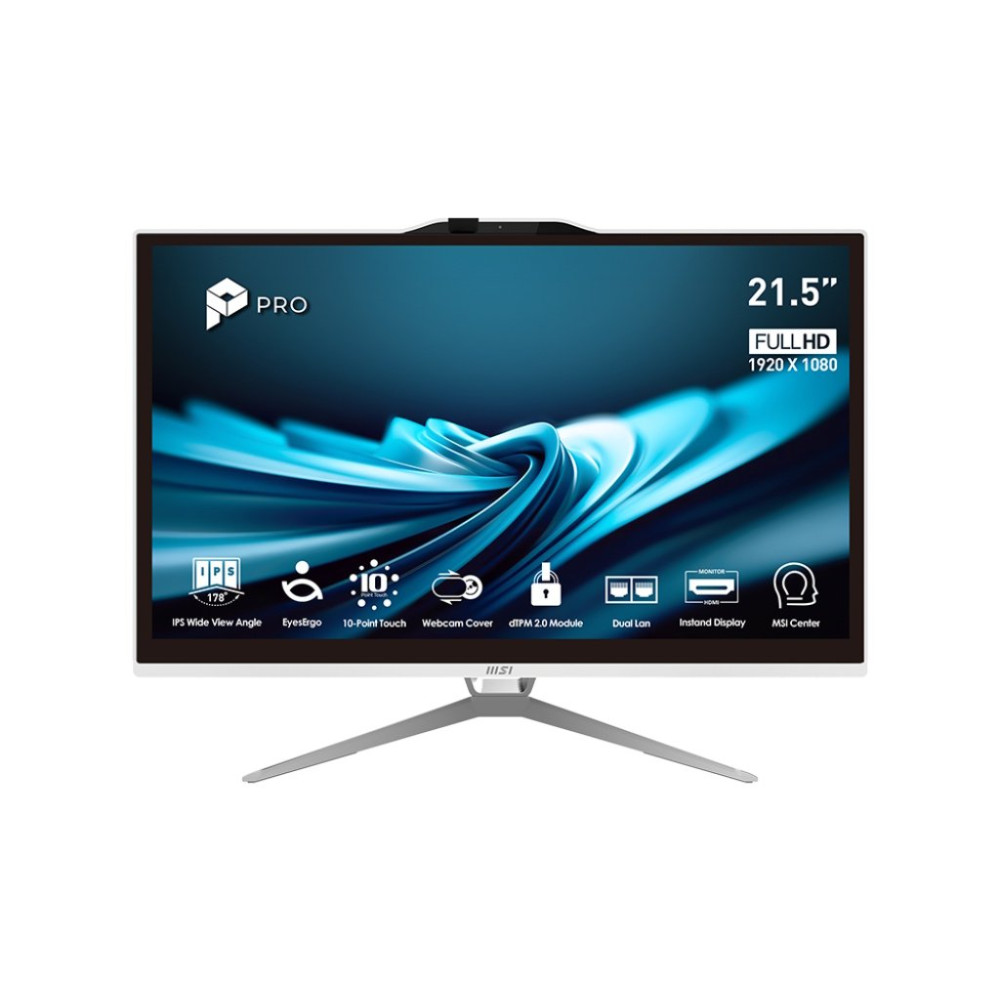 MSI PC AIO 21,5" WHITE TOUCH i5-13400 8GB 256GB SSD WIN 11 PRO
