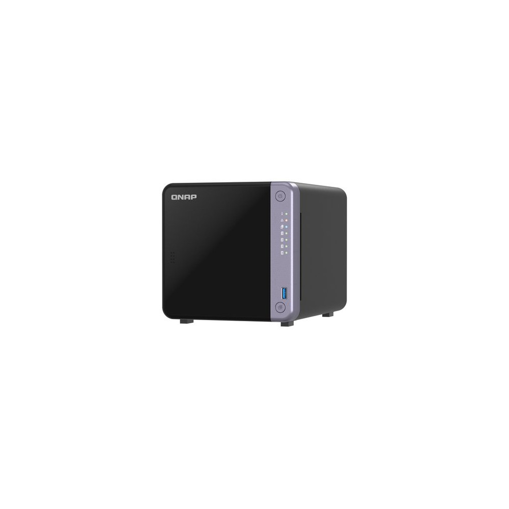 QNAP NAS - 4-BAY 3.5" DESKTOP NAS, AL524 4C 2.0GHZ, 4GB DDR4 RAM (MAX 16GB), 1 X 10GBE SFP+, 2 X 2.5