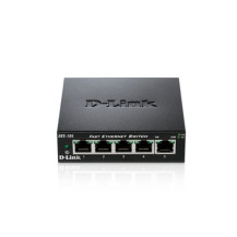 D-LINK SWITCH 5 PORTE 10/100 CASE METALLICO