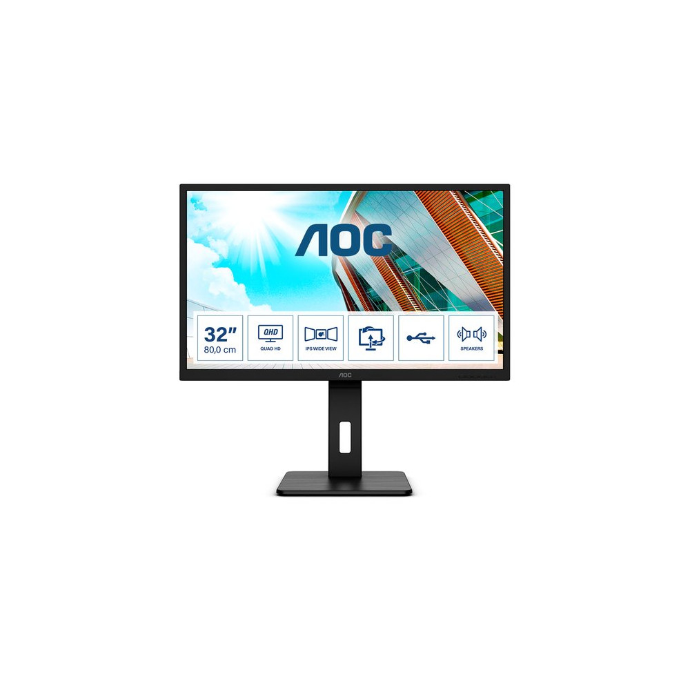 AOC MONITOR 31,5 LED IPS 16:9 2K QHD 250 CDM, USB-C, DP/HDMI, PIVOT, MULTIMEDIALE