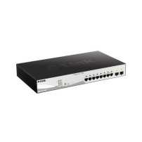 D-LINK SMART SWITCH 8 PORTE GIGABIT POE + 2 SFP