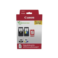 INK CANON PG-560-CL-561 MULTIPACK BLISTER 1 serbatoio nero PG-560 + n.1 cartuccia 3 colori CL-561 x TS5350i - 3713C008