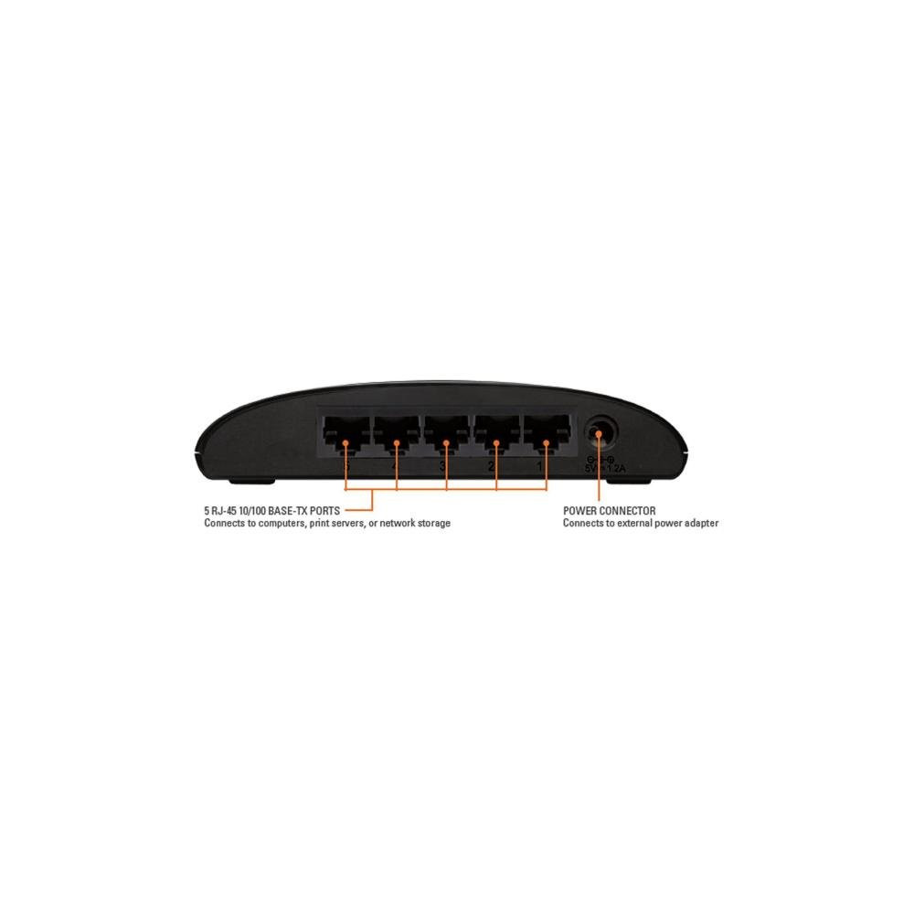 D-LINK SWITCH 5 PORTE 10/100 SOHO