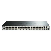 D-LINK SWITCH 52 PORTE GIGABIT POE MANAGED, INCLUDE 4 PORTE 10G SFP+