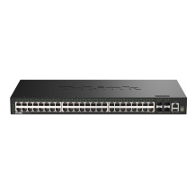 D-LINK SWITCH 52-PORT GIGABIT STACKABLE SMART MANAGED SWITCH WITH 4 X 10G SFP+ PORTS