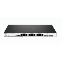 D-LINK SWITCH 24 PORTE GIGABIT POE + 4 PORTE SFP JUMBO FRAME 370W