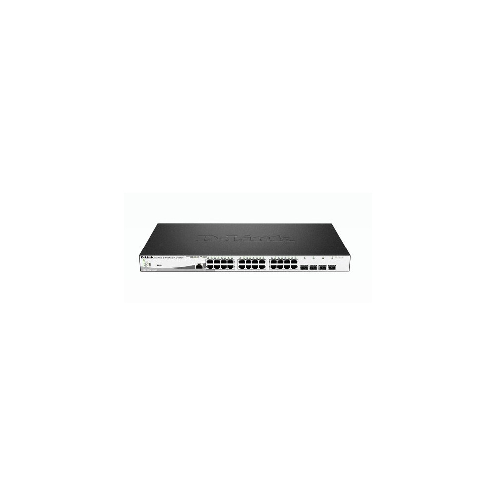 D-LINK SWITCH 24 PORTE GIGABIT POE + 4 PORTE SFP JUMBO FRAME 370W