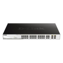 D-LINK SWITCH 24 PORTE GIGABIT POE + 4 PORTE SFP JUMBO FRAME 370W