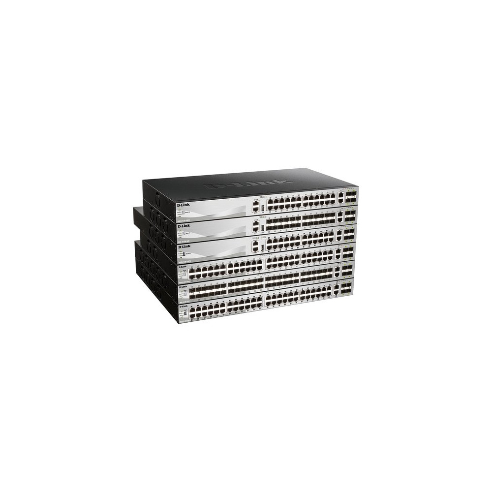 D-LINK SWITCH 24 X 10/100/1000BASE-T POE PORTS (370W BUDGET) LAYER 3 STACKABLE MANAGED GIGABIT SWITC