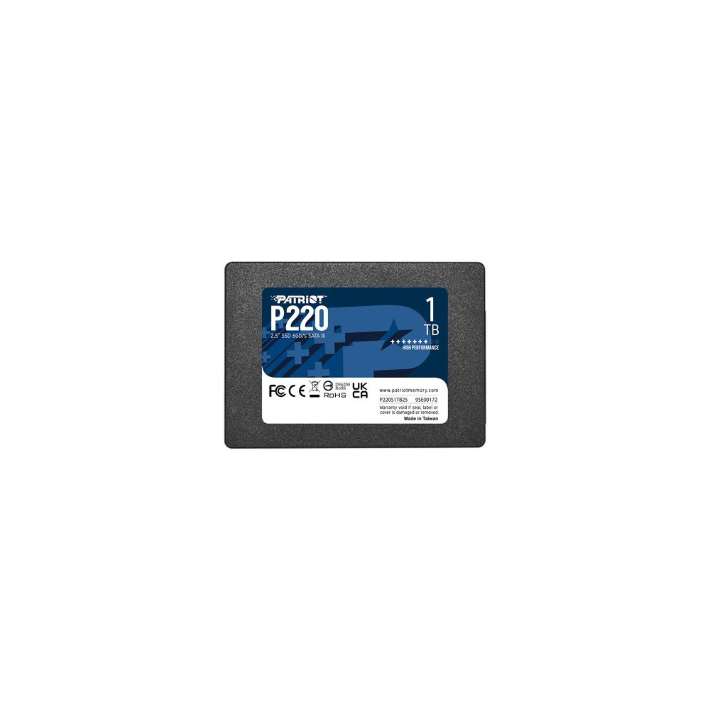 PATRIOT SSD INTERNO P220 1TB 2,5" SATA 6GB/S R/W 500/500