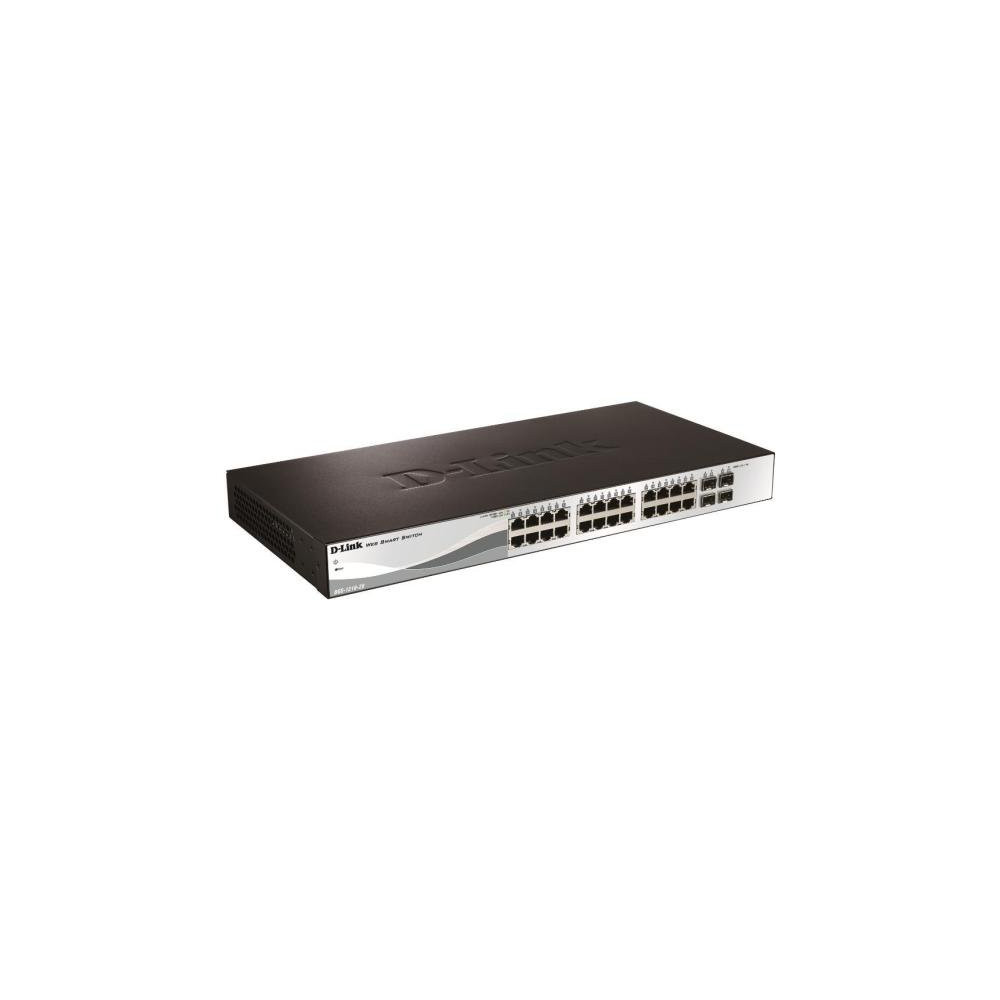 D-LINK SWITCH 24 PORTE GIGABIT POE + 4 PORTE SFP SMART+