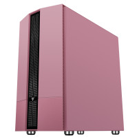CASE ITEK MICRO ATX "LIFLIG P41" GAMING MINI TOWER  2*USB3, 12cm fan ARGB, Trasp Wind - PINK EDITION -  ITGCALLP41