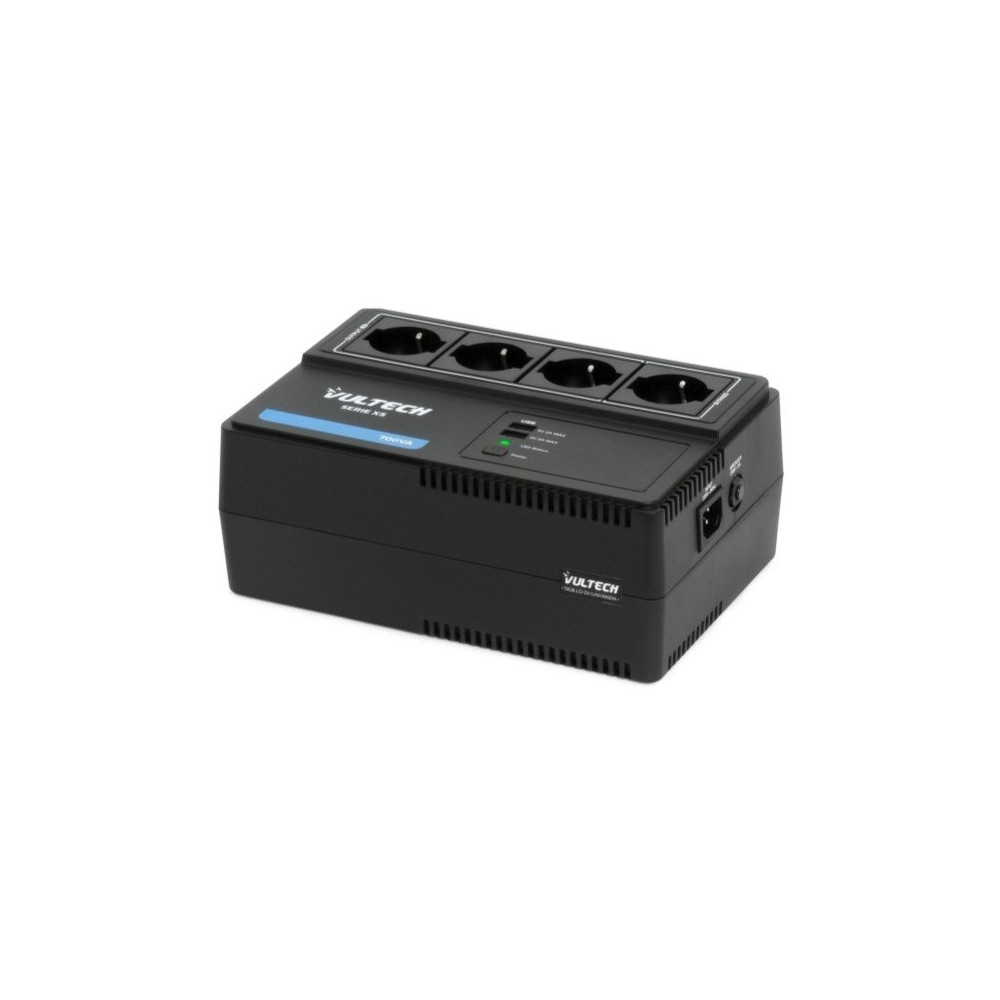 VULTECH UPS 700VA XS LINE INTERACTIVE CON ONDA PSEUDOSINUOSIDALE 2 USB CON SOFTWARE