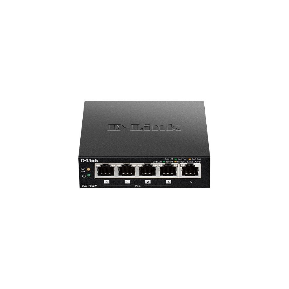 D-LINK SWITCH 5 PORTE GIGABIT POE+ DESKTOP