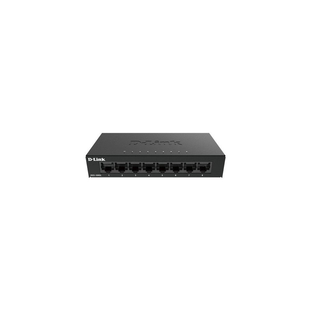D-LINK SWITCH 8 PORTE GIGABIT ETHERNET METAL HOUSING UNMANAGED SWITCH