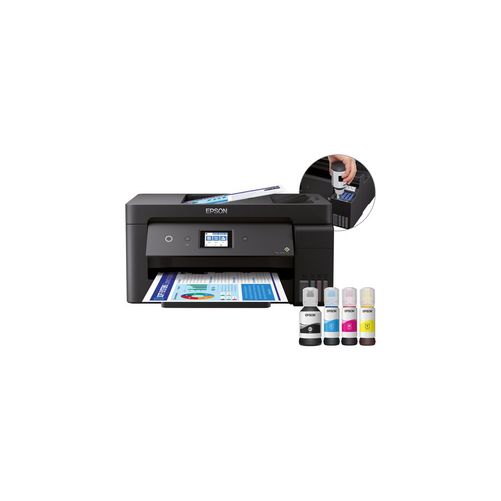 EPSON MULTIFUNZIONE INK A3 COLORE, ECOTANK ET-15000, 24PPM, ADF, FRONTE/RETRO, USB/LAN/WIFI - 4 IN 1
