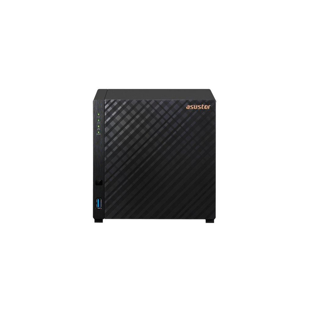 ASUSTOR NAS TOWER 4 bay (3.5''), Realtek RTD1296, Quad-Core, 1.4GHz, 1GB, 2.5GbE x1, USB3.2 Gen1 x2, WOW (Wake on WAN).. AS1104T