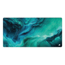 SHARKOON SKILLER SGP40 D10 MOUSEPAD TAPPETINO GAMING 1000 x 500 x 3  MM  NUBE BLU/VERDE
