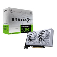 MSI VGA GEFORCE RTX 5060, RTX 5060 8G VENTUS 2X OC WHITE, 8GB GDDR7, HDMI/DP*3, ATX, DUAL FAN, OC, B