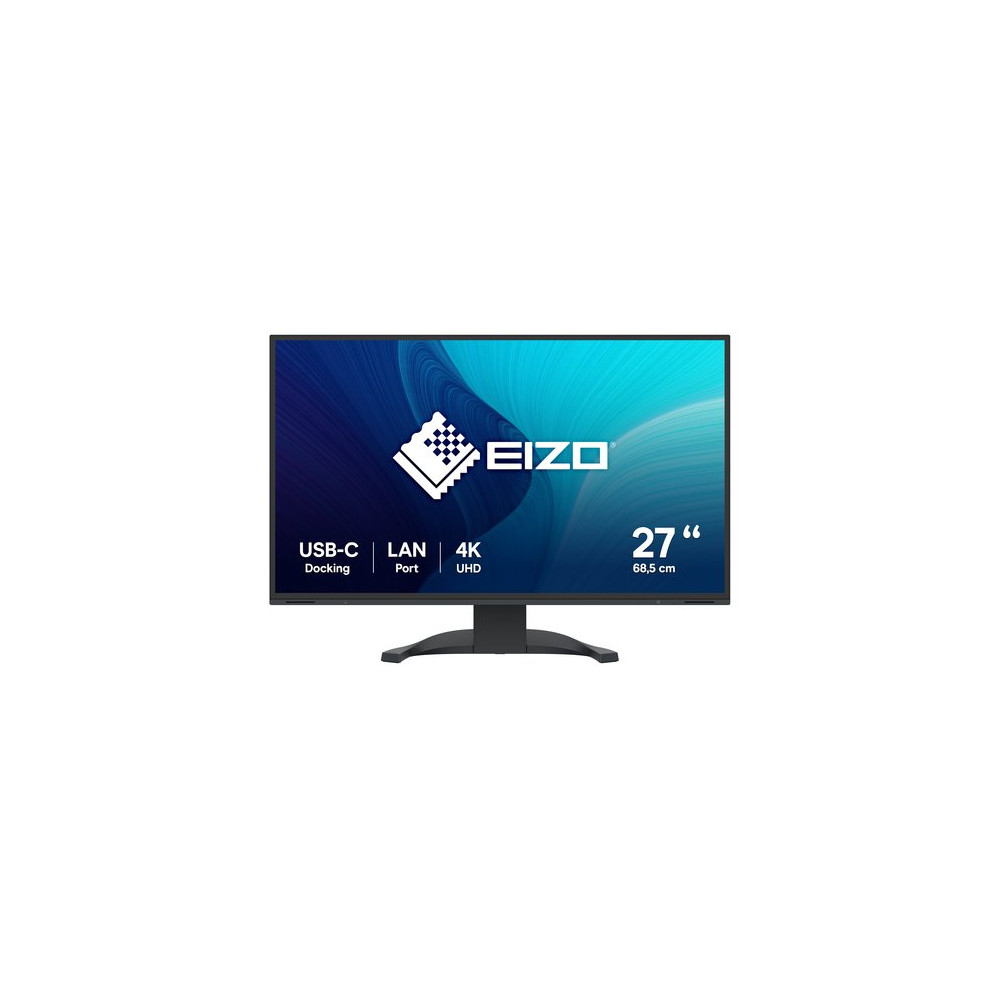 EIZO MONITOR 27 LED IPS 16:9 4K UHD, 5MS 350 CDM, PIVOT, USB-C, DP/HDMI, MULTIMEDIALE, FLEXSCAN EV2740X-BK