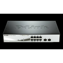D-LINK SWITCH 8 PORTE GIGABIT POE + 2 PORTE SFP SMART MANAGED