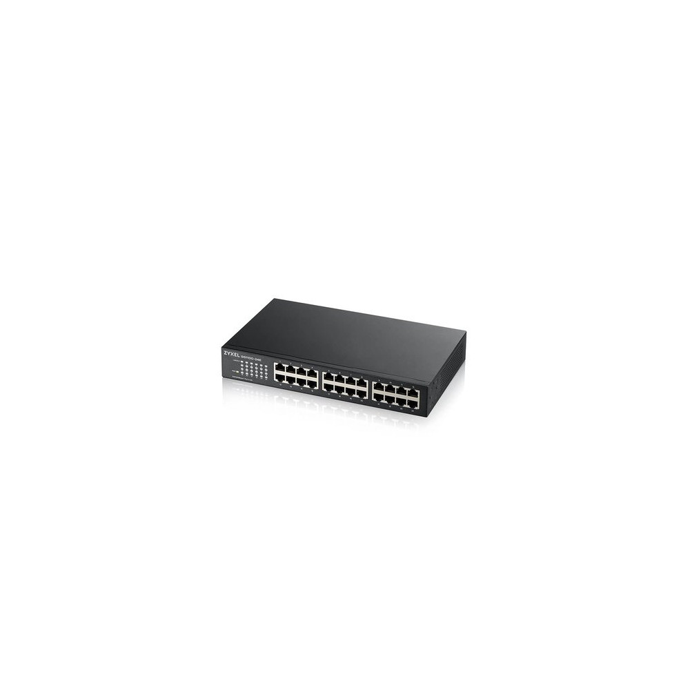 ZYXEL SWITCH UNMANAGED 24 PORTE GIGABIT, DESIGN SENZA VENTOLE, DESKTOP/RACK