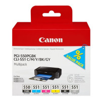 CANON CART INK MULTIPACK CLI-551 B/C/M/Y PER MX 925