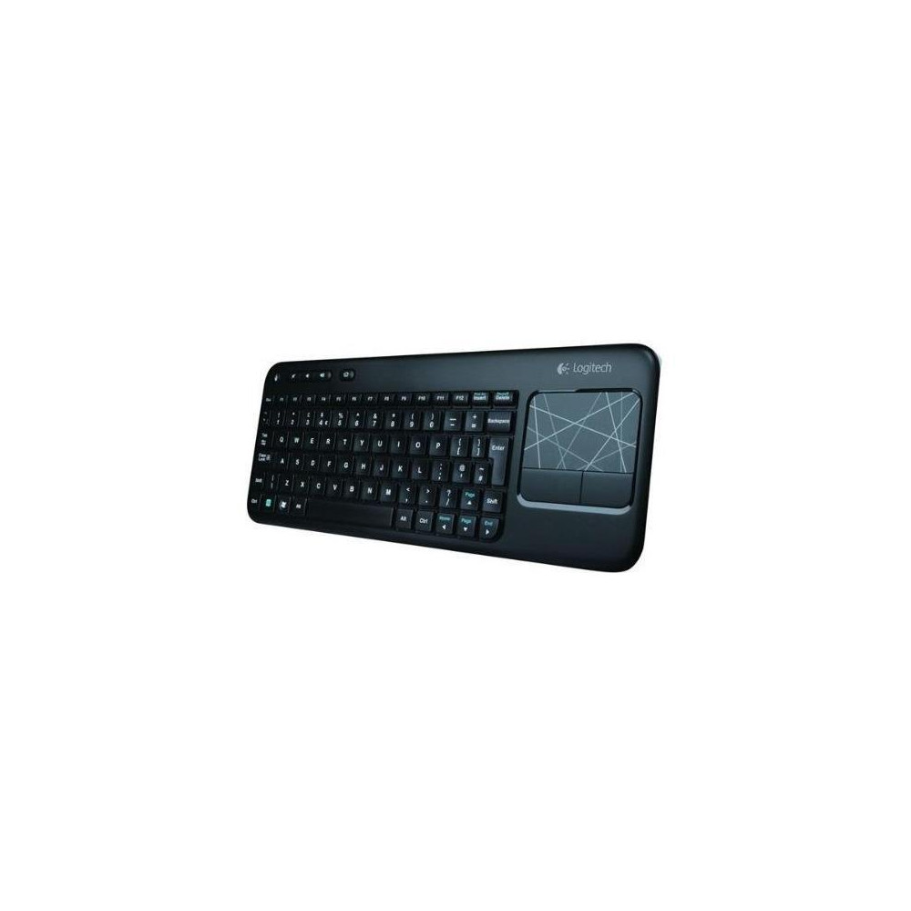 LOGITECH KEYBOARD TASTIERA QWERTY ITALIANA WIRELESS k400 PLUS NERA 0 PLUS BLACK