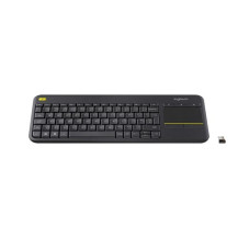 LOGITECH KEYBOARD TASTIERA QWERTY ITALIANA WIRELESS k400 PLUS NERA 0 PLUS BLACK