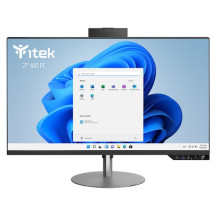 ITEK PC AIO BAREBONE 27" FHD, H610, 2xDDR4, M.2, 2x SSD/HDD 2.5", WiFi, BT, Pop-Up Cam, Spkr, Type-C