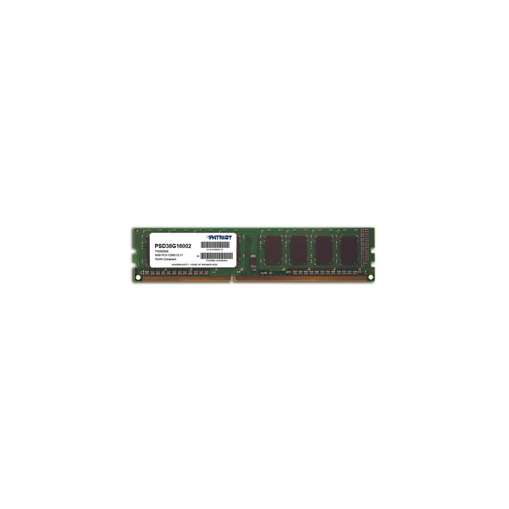 PATRIOT RAM DIMM 8GB DDR3 1600MHZ CL11