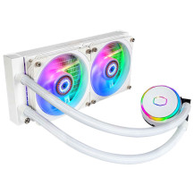COOLER MASTER DISSIPATORE MASTERLIQUID PL240 FLUX WHITE EDITION ARGB LIQUID COOLER DISSIPATORE