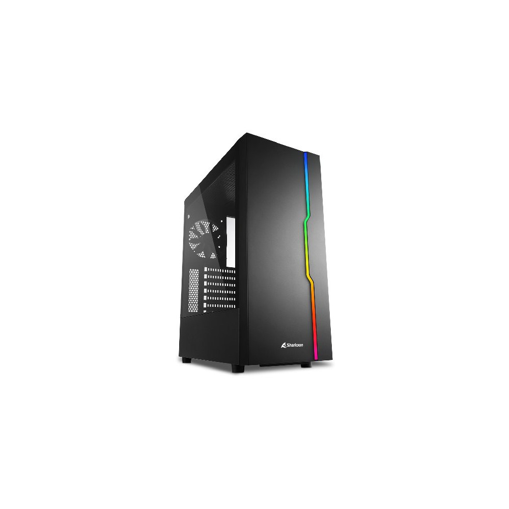 SHARKOON CASE ATX 1XUSB 2.0, 2XUSB 3.0, VETRO TEMPERATO, 1X 120MM FAN FRONT, 7 SLOT ESPANSIONE, ARGB